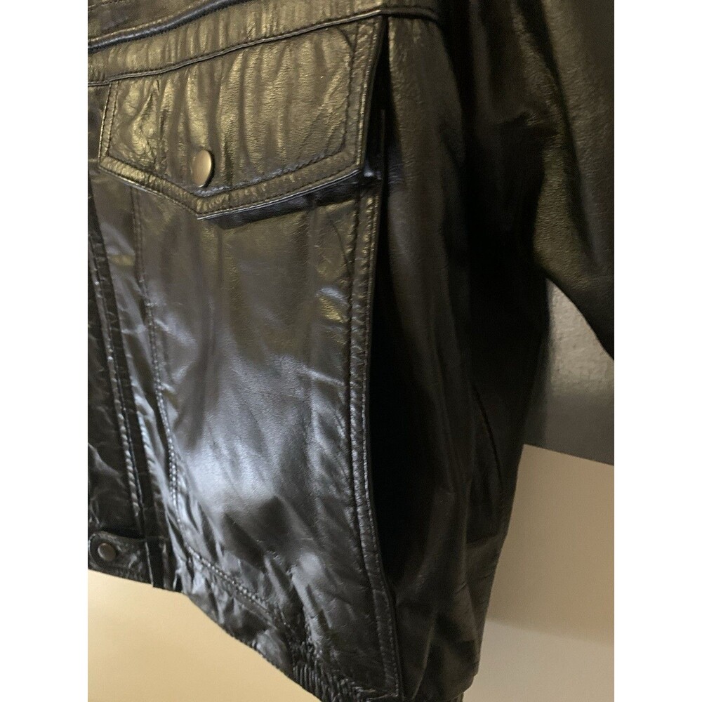 Motorcycle Jacket Insulated Studded Leather International Collection Sz42 Vtg - Picture 16 of 16